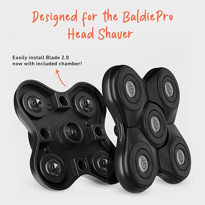 Groomie BaldiePro Blade Refill 2.0 with Chamber for Head Shaver