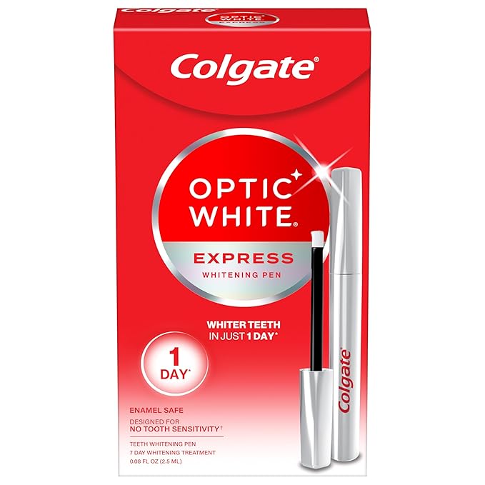 Colgate Optic White Express Teeth Whitening Pen, 7 Day Treatment, 0.08 oz