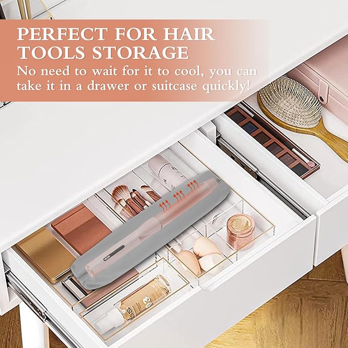 Suafrnut Professional Heat Resistant Hot Hair Tools Organizer Bag