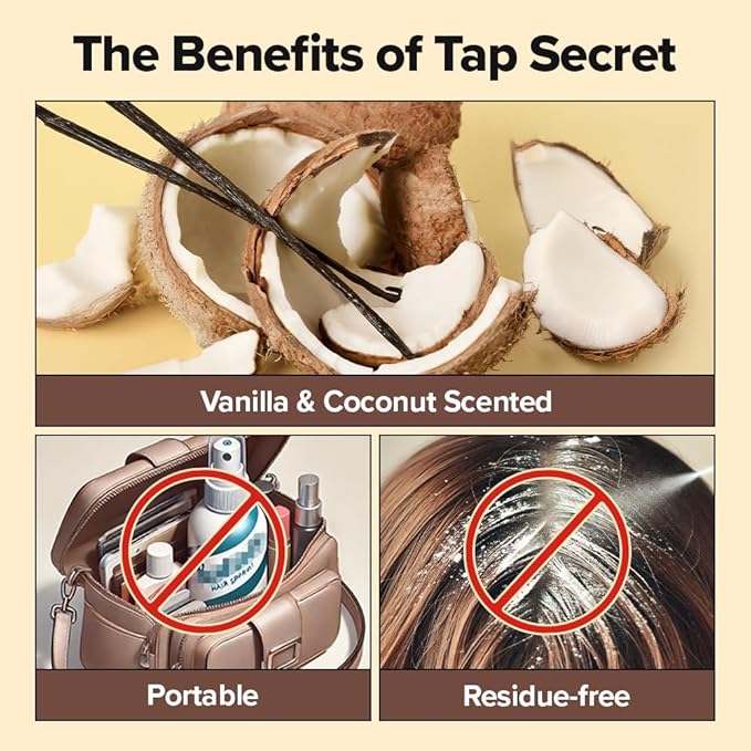 I DEW CARE Tap Secret Mattifying Dry Shampoo Powder - Vanilla & Coconut