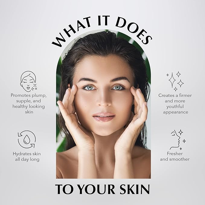 TRUGARI Facial Night Serum with AHA + Collagen, Night Serum for Face, Anti Aging Night Serum, Collagen Boost Anti Aging Serum, Nutrient-Rich Night Face Serum with Vitamins C, B, E, Collagen Skin Care