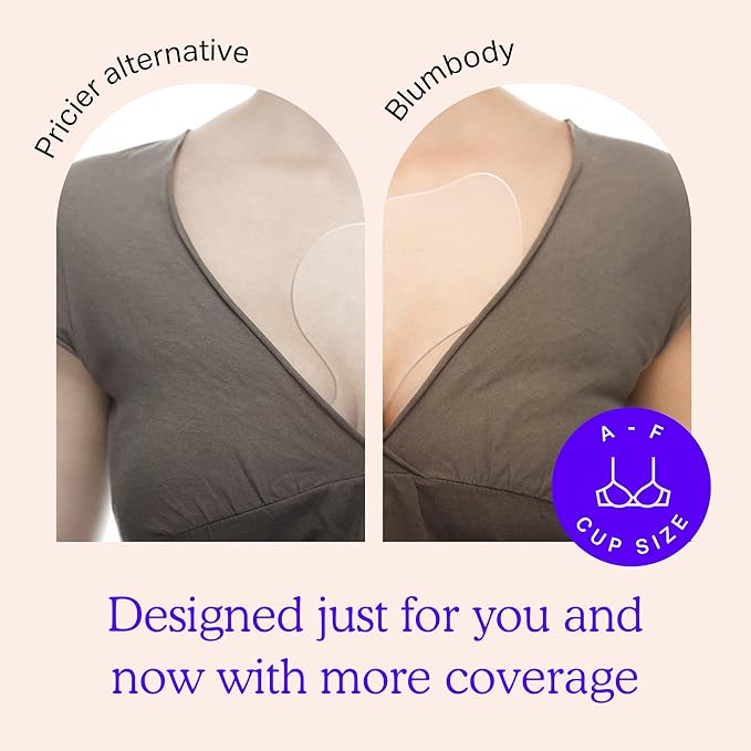 BLUMBODY Chest Wrinkle Pads – Anti-Wrinkle Silicone Patches Skin Firming, Smoothing – Reusable Overnight Chest Patches – Anti-Aging Crepe Erase Pads – Neck, Décolleté (2-Month Supply)