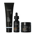 Buttah Skin 3pc Transforming Skincare Kit for Melanin | Rich Skin Revitalizing CocoShea Cream Moisturizer 2 oz | 15% Vitamin C Serum 1 oz | Buttah Cleanser 3.4 oz | Black Founded Skincare