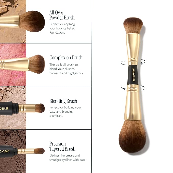 LAURA GELLER Makeup Brushes - 20 4-in-1 Travel Makeup Brushes