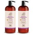 Soapbox Biotin & Super Fruit Shampoo & Conditioner Set, Leaves Hair Volumized & Strengthened - Clean Ingredients Free of Harsh Chemicals, Sulfates, Parabens & Silicones - 1 Liter Each