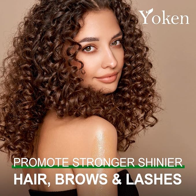 Yoken EWG Organic Castor Oil 16oz Cold Pressed Hexane Free for Hair Skin