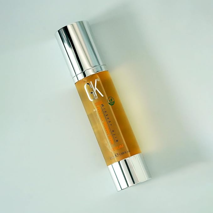 GK HAIR - Hair Oil Serum 1.69 Oz - Smooth Frizz Control & Shine Enhancement - Dry, Frizzy, Damaged & Dull Hair - Argan Oil Hair Serum with Plant Based Protein and Natural Silicones Lightweight Finish