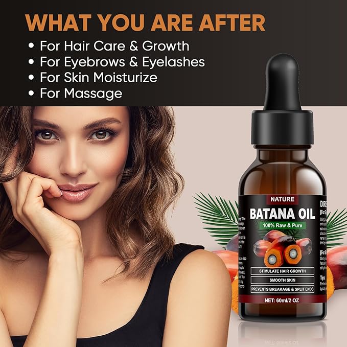 Batana Oil from Honduras for Hair Growth - Organic Treatment for All Hair Types, Enhances Radiance & Nourishment - 1009-1