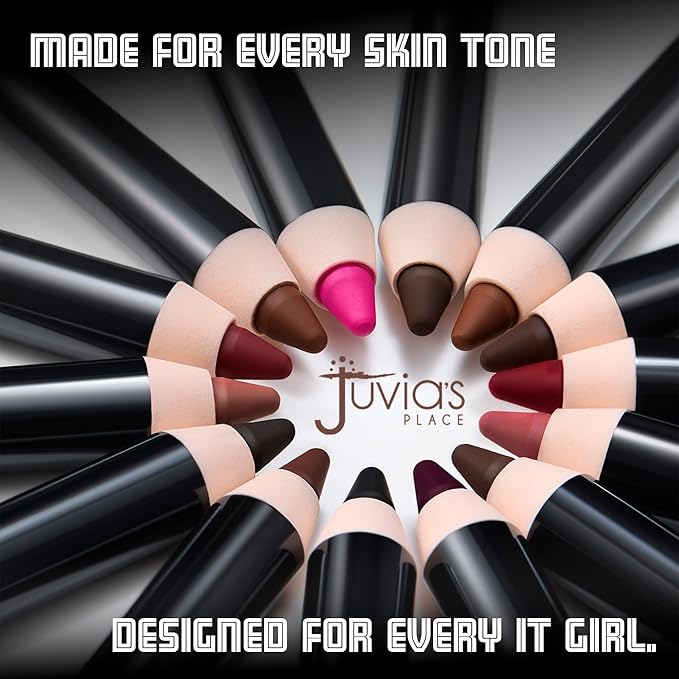 Juvia's Place Long Wear Lip Pencil – Kola – Waterproof & Kiss-proof, Long Lasting Lip Liner, Smooth Makeup Application - Soft Matte Finish Base for Lipstick - 13 Hours of Wear for Everyday Use