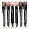 LUXAZA PRO Pink Eyeshadow Stick Makeup 6PCS Set, Light Metallic Shimmer Cream Eye Shadow Eyeliner Brightener Pencil Crayon - PINK OCEAN