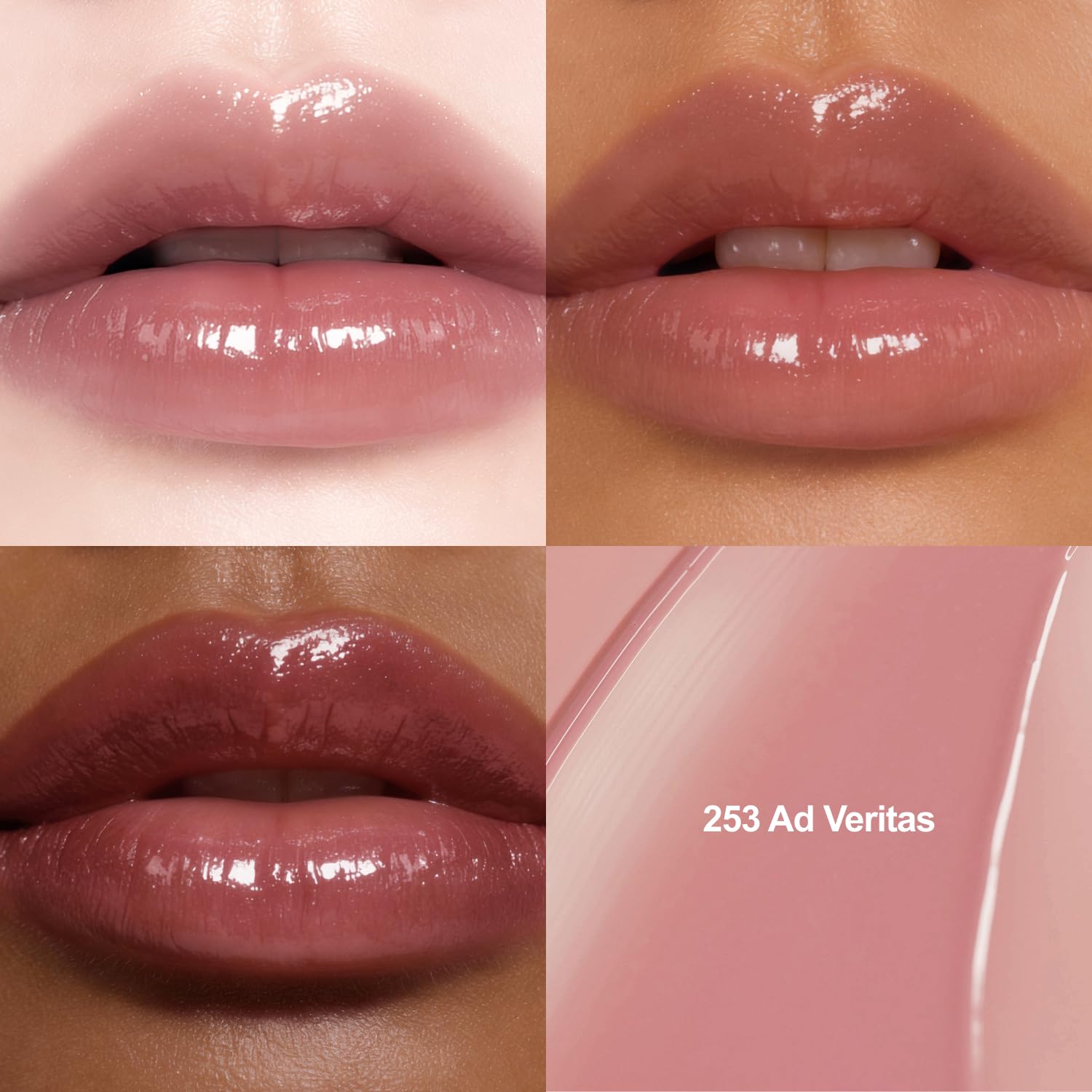 DINTO Blur-Glowy Mini Lip Tint (253 Ad Veritas) – Dewy Finish Glowy Korean Lip Tint, Long Lasting All Day Stain, Muted Pink Beige, Vegan & Cruelty-Free, 0.04 fl oz