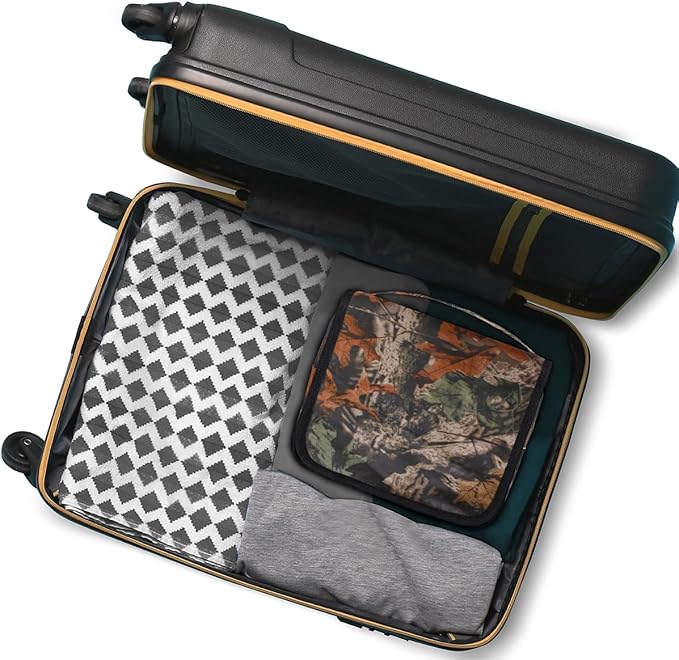 YoYoYuchong Travel Toiletry Bag for Women & Men Forest Tree Leaves Hanging Cosmetic Organizer Portable Waterproof Makeup Case Make Up Bag with Compartments Travel Essentials for Bathroom Shower
