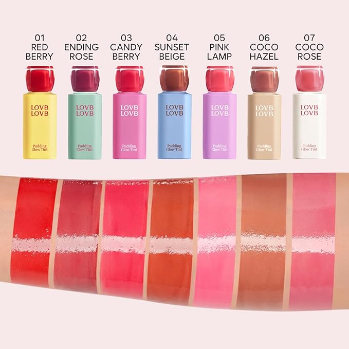 LOVB LOVB Pudding Glow Korean Lip Stain 0.14 oz. 07 COCO ROSE