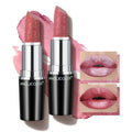 Anglicolor 2pcs Metallic Nude Pink Lipstick,High Impact Lipcolor,Lightweight Hydrating Formula Smooth and Non-Sticky,Frosted Lipstick For Women,Girls,Full-Coverage Lip Color