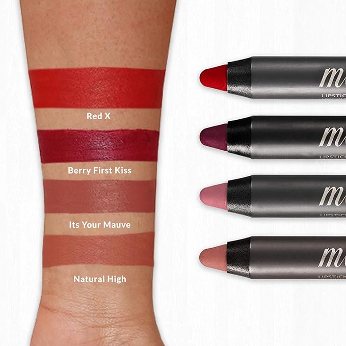 VASANTI Matte Crush Lipstick Pencil (It's Your Mauve) | Long-Lasting, Water-Resistant Lip Liner Pencil that Won’t Smudge | Highly Pigmented, Soft Matte Lip Pencil