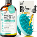 ArtNaturals Rosemary Castor Hair Growth Oil Set, 4 oz