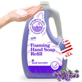 ZYFE Lavender Hand Soap Refills Foam, 64oz Liquid Hand Soap Foam Refill in Recycled Bottle, Natural Handwash Refill with Essential Oils, Biodegradable & Moisturizing