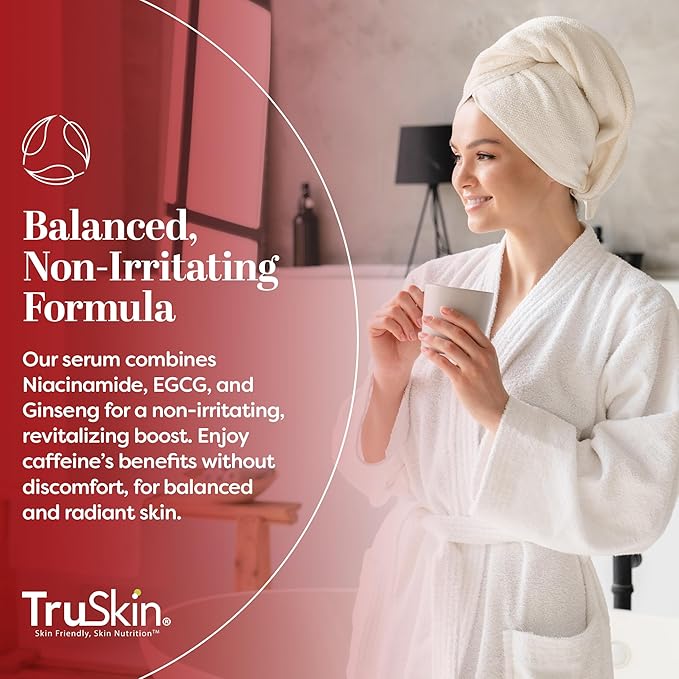 TruSkin Caffeine Face & Eye Serum for Dark Circles & Puffiness, 1 fl oz
