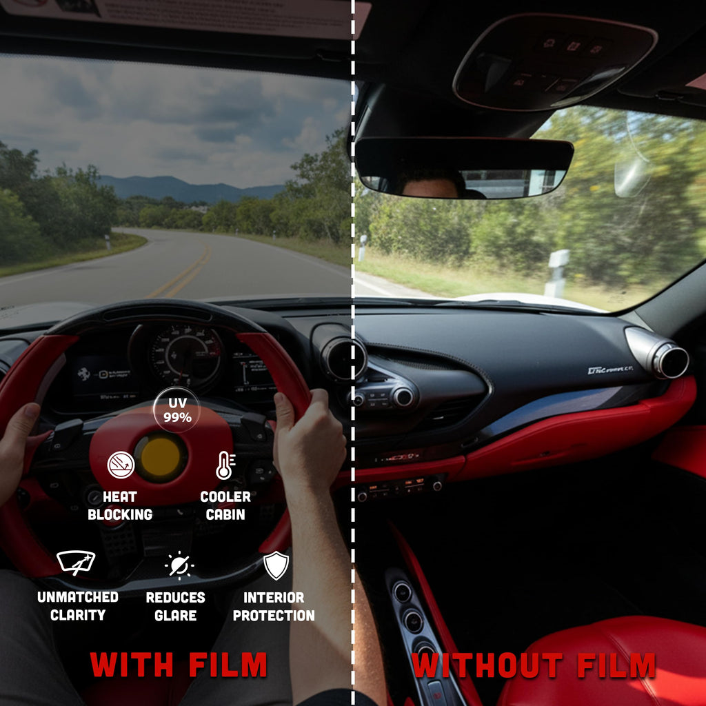 United 2PLY Nano Ceramic Pro Window Tint Film – 35% VLT Automotive & Home Window Film with IR-95 High Heat Rejection, UV/IR Blocking, Outstanding Clarity, Color-Stable Adhesive Roll 24 Inch x 100 Feet