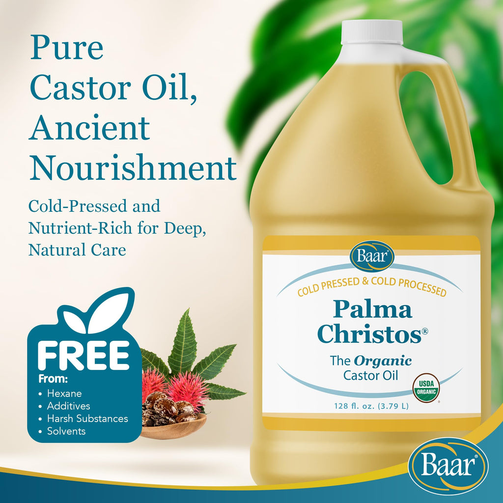 Baar Organic Castor Oil, 1 Gal