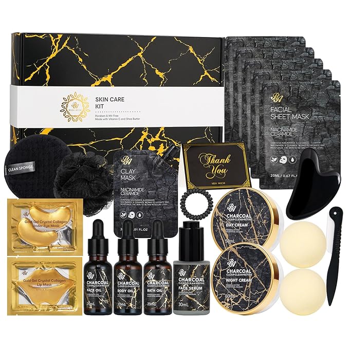 Gifts for Women & Men, 23pcs Fathers Day Gifts, Home Spa Gift Basket Set