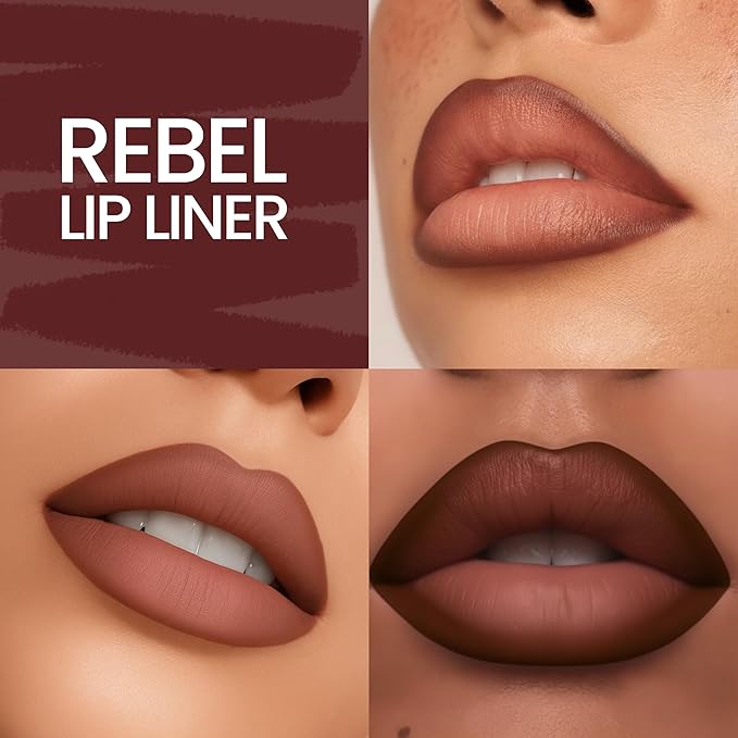 Maroon Lipliner – High-Pigment, Non-Drying, No Fade or Feather Formula