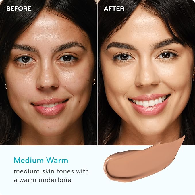 pūrlisse Perfect Glow BB Cream SPF 30 - Luminous Matte Tinted Moisturizer with SPF - Korean Skin Care Formula with Goji & Hawthorn Berry to Hydrate, Brighten & Even Skin - Medium Warm (1.4 oz)