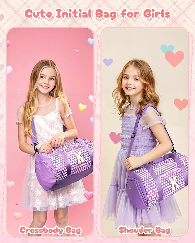 Vogewood Gifts for 8 Year Old Girl, Kids Rainbow Gradient Travel Duffle Bag