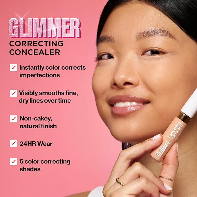 Revlon Glimmer Color Correcting Concealer, 100 Green, 0.3 fl oz