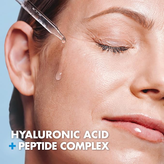 Ebanel Hyaluronic Acid Serum for Face with Peptides, Niacinamide, Vitamin C
