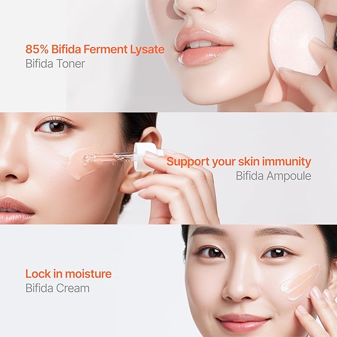 CU Dr. Solution Bifida Barrier Toner, Ampoule, and Cream, Korean Skincare Set