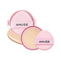 AMUSE SEOUL Dew Power Vegan Cushion Foundation Refill (1.5 NATURAL REFILL) - Semi Glow, Full Coverage, Dewy Finish, Long Lasting, Lightweight, Smooth Radiant Skin, Vegan, Korean Beauty Makeup