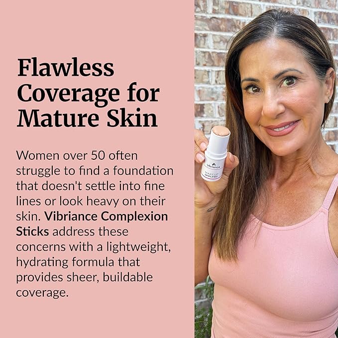 Vibriance Complexion Sticks, Foundation for Mature Skin - Natural Beige