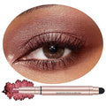 SAUBZEAN Eyeshadow Stick Makeup, Highlighter Cream Eye Shadow Pencil, Waterproof Hypoallergenic Long Lasting Matte Crayon, Glitter Primer Palette Shimmer Eyeliner Pen, Brownish Red