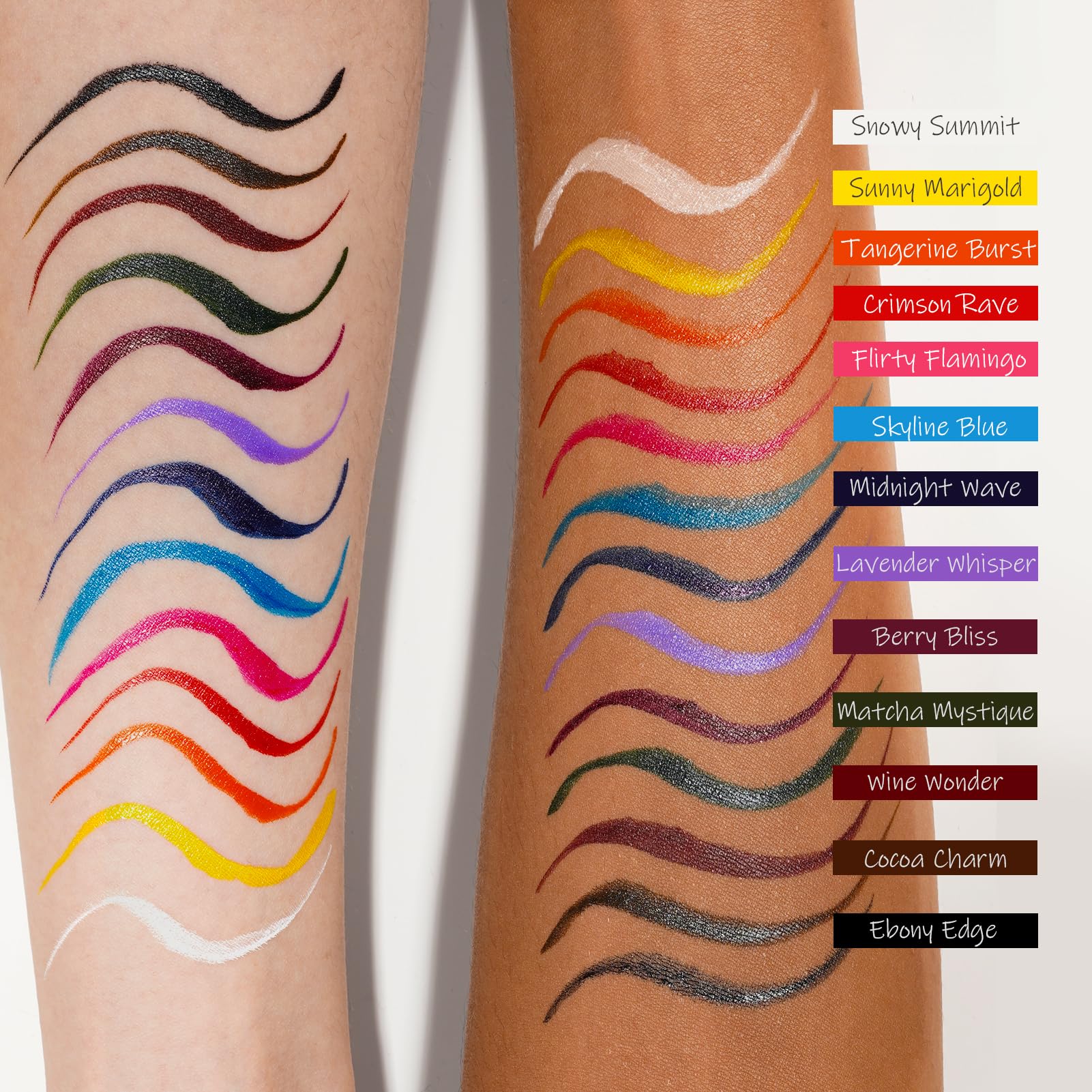 YES.EYE DO Liquid Eyeliner, Deep Blue Eyeliner Pen, Long Lasting Blue Eye Liner with Felt Tip, Precision Colored Eye Liner Pen, Water Removable, Easy to Use, Body Art Use (Midnight Wave)