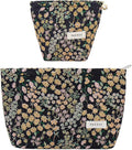 getgto 2 Pcs Makeup Bags, Large Cosmetic Bag Travel Toiletry Bag