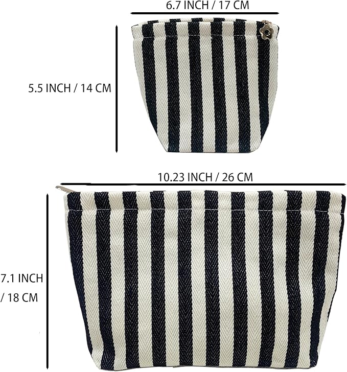 getgto 2 Pcs Makeup Bags, Large Cosmetic Bag Travel Toiletry Bag
