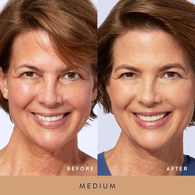 LAURA GELLER NEW YORK Award-Winning Baked Balance-n-Brighten Color Correcting, Travel Size, Powder Foundation – Medium – Handmade in Italy – Buildable, Matte Finish – For Mature Skin