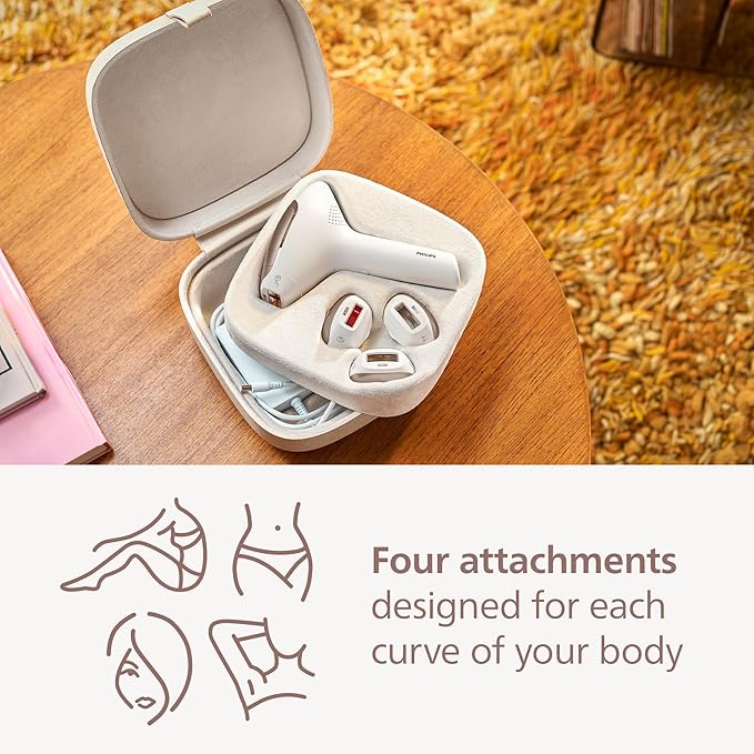 Philips Lumea IPL — Salon-Like Laser Hair Removal for Women, Permanent Hair Reduction Device At Home for Face & Body — Safe & Painless for Face, Bikini, Body, 5 Settings & Skin Sensors, BRI984/03