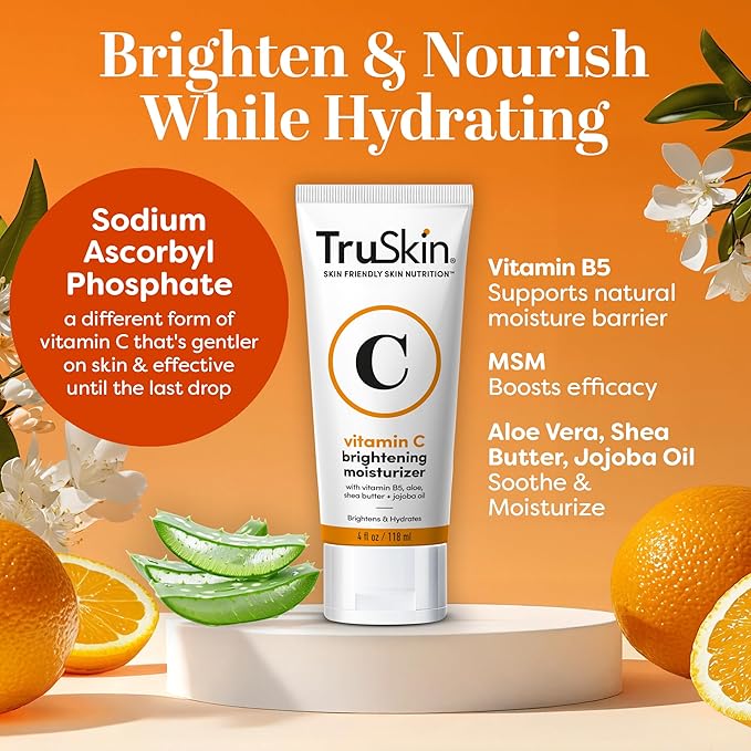 TruSkin Vitamin C Super Serum & Moisturizer Duo, 1 fl oz & 2 fl oz
