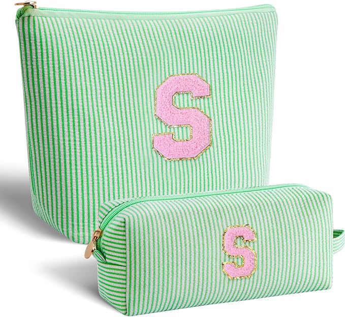 Btffitting Gifts for Teen Girls Women - Birthday Gifts for 10 11 12 13 14 15 16 17 18 Years Old Girl,Makeup Bag Cosmetic Bag,Teacher Gift Trendy Stuff Toiletry Bag - Green,S