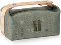 Sluxa NEW Makeup Bag - Her Inspired, Stylish, Lightweight, and Practical,Luxury Craft Travel Toiletry Bag for Daily Use & Travel Essentials, Easy Carry & Neat Storage(Grass green)