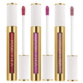 MAKI YIKA 3Pc Metallic Lipstick for Women Red Pink Brown Glitter Lipsticks