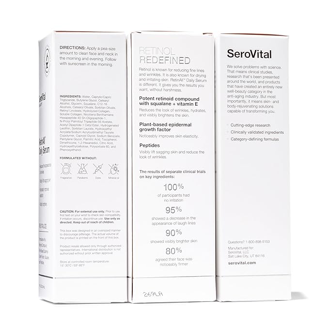 RetinAll | Anti-Aging Serum | Retinoid +Peptides | Fragrance-Free