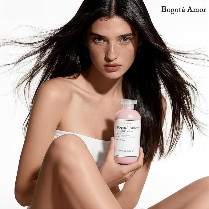 Moisturizing Shampoo and Conditioner Set, Boasts Hair Thickening with Batana Oil, Strengthens Hair Roots & Hydrates Scalp, For All Hair & Scalp Types, Paraben Free & Color Safe, Pink Rose Fragrance