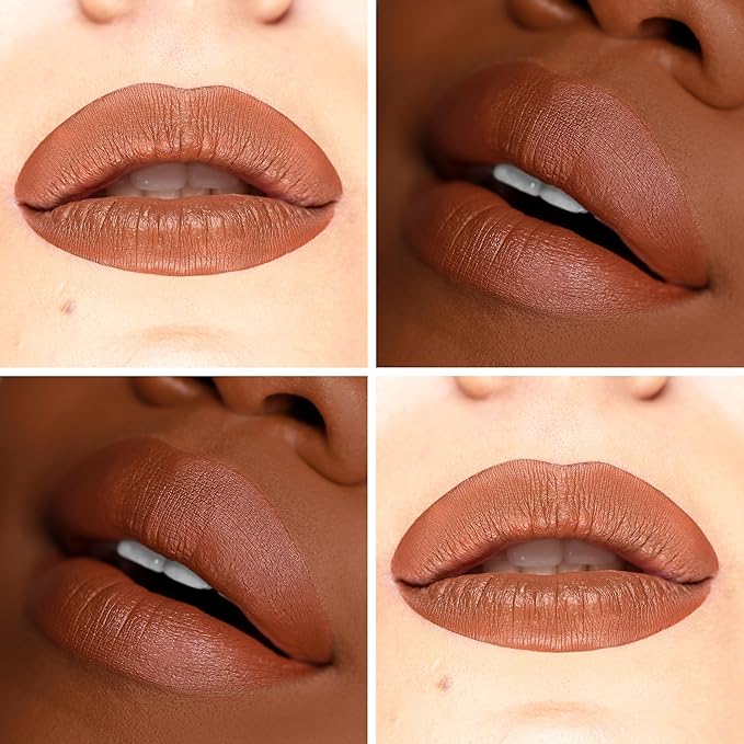 The Lip Bar - Nonstop Liquid Matte Lipstick Mini 2-Pack, Naturalista (Soft Brown) + Low Key - High Pigment - One Swipe - Long Lasting - Jojoba Oil & Vitamin E - Vegan -.24 fl oz each