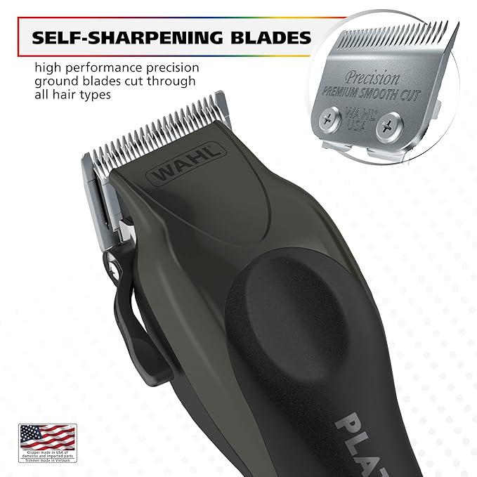 Wahl USA Pro Series Platinum Corded Hair Clipper & Corded Trimmer Kit