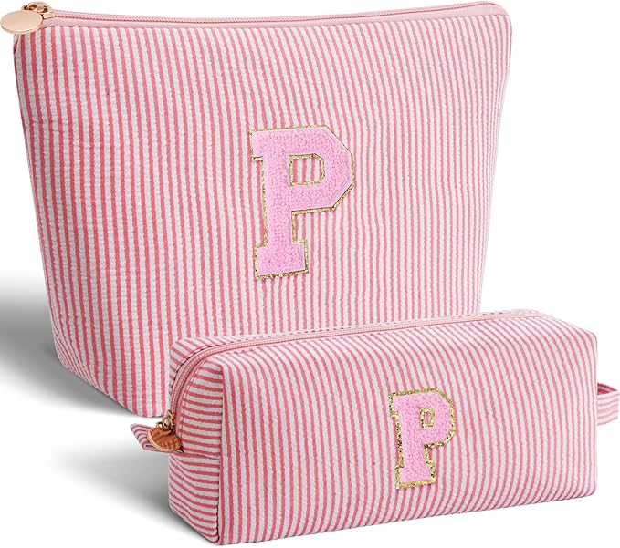 Btffitting Gifts for Teen Girls Women - Birthday Gifts for 10 11 12 13 14 15 16 17 18 Years Old Girl,Makeup Bag Cosmetic Bag,Teacher Gift Trendy Stuff Toiletry Bag - Peach,P