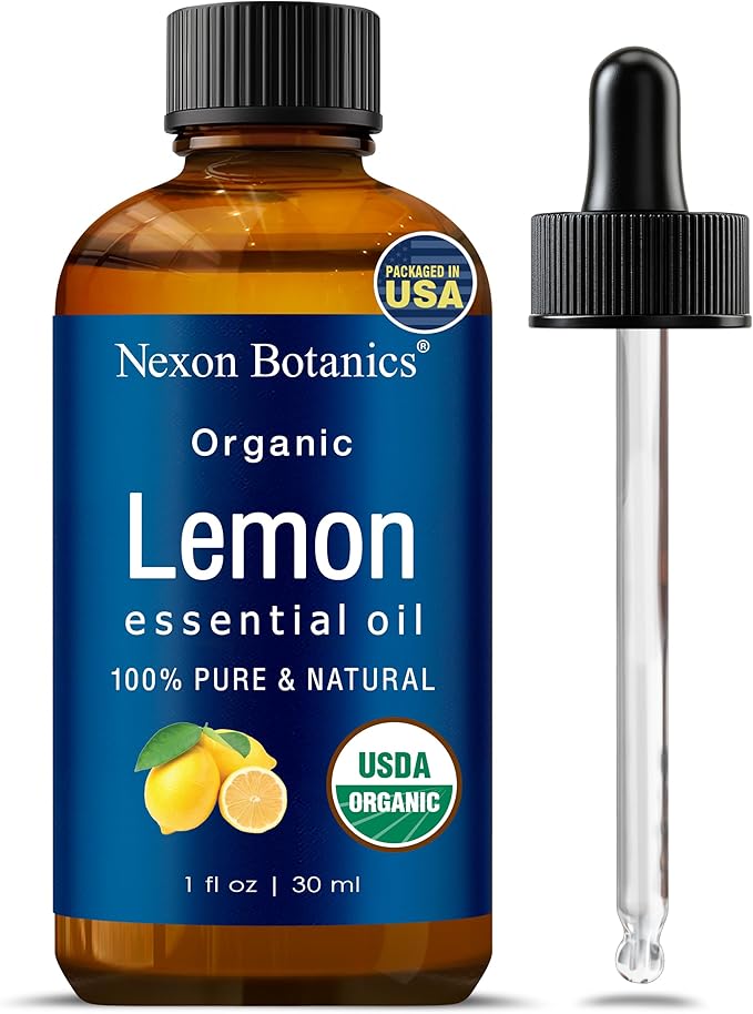 Organic Lemon Essential Oil 30 ml - 100% Pure & Natural - Hexane Free