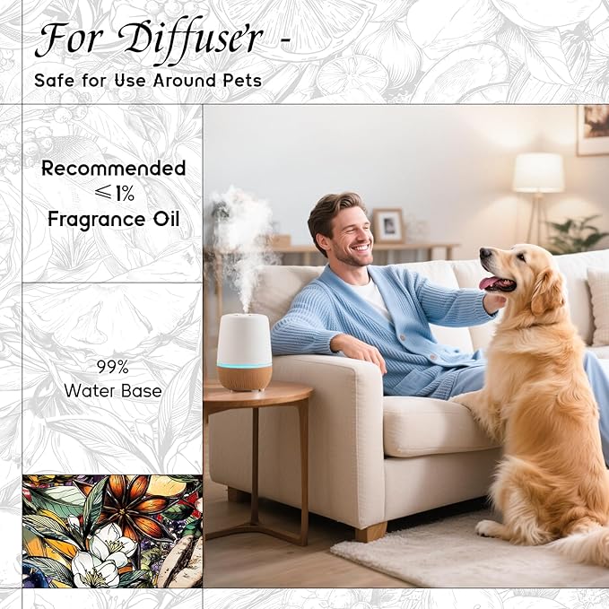 HIQILI Beach Walk Fragrance Oil for Waterless Aroma Diffuser - 5.07 Fl Oz